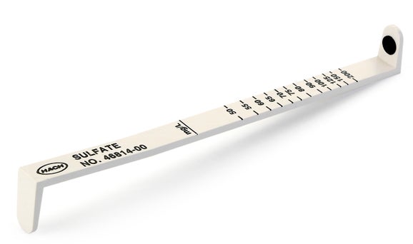 Calibrated sulfate dipstick