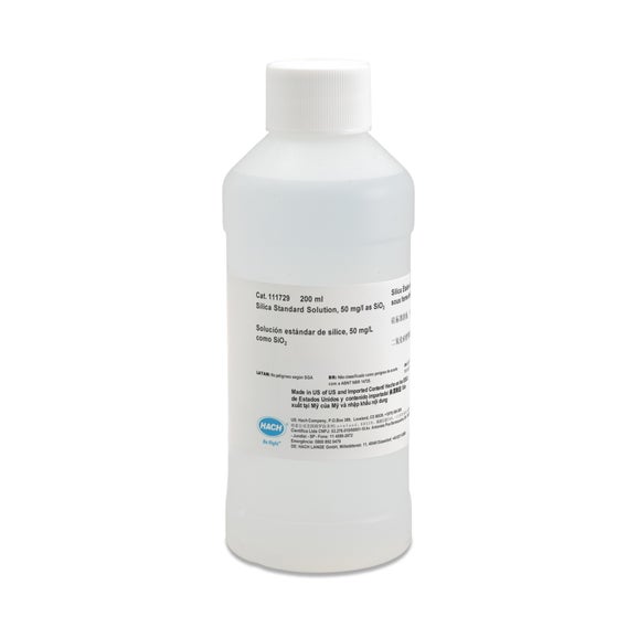 Silica standard solution, 50 mg/L as SiO2 (NIST), 200 mL