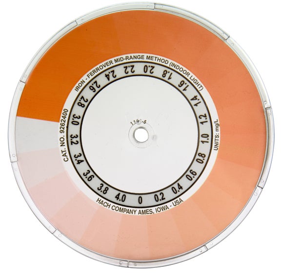 Iron Color Disc Test Kit, Model IR-18