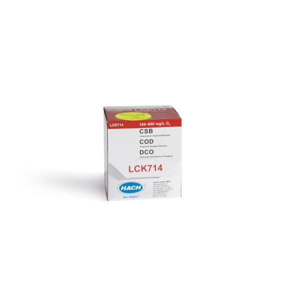 COD cuvette test 100-600 mg/L O₂, 25 tests
