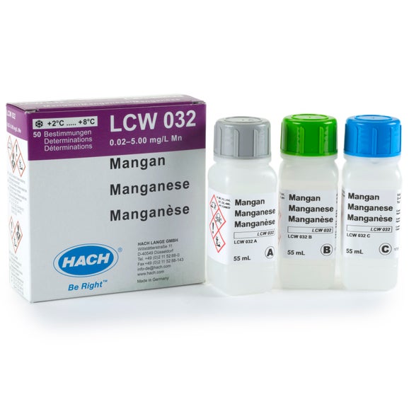 Manganese reagent set 0.2-5 mg/L / 0.02-1.0 mg/L Mn