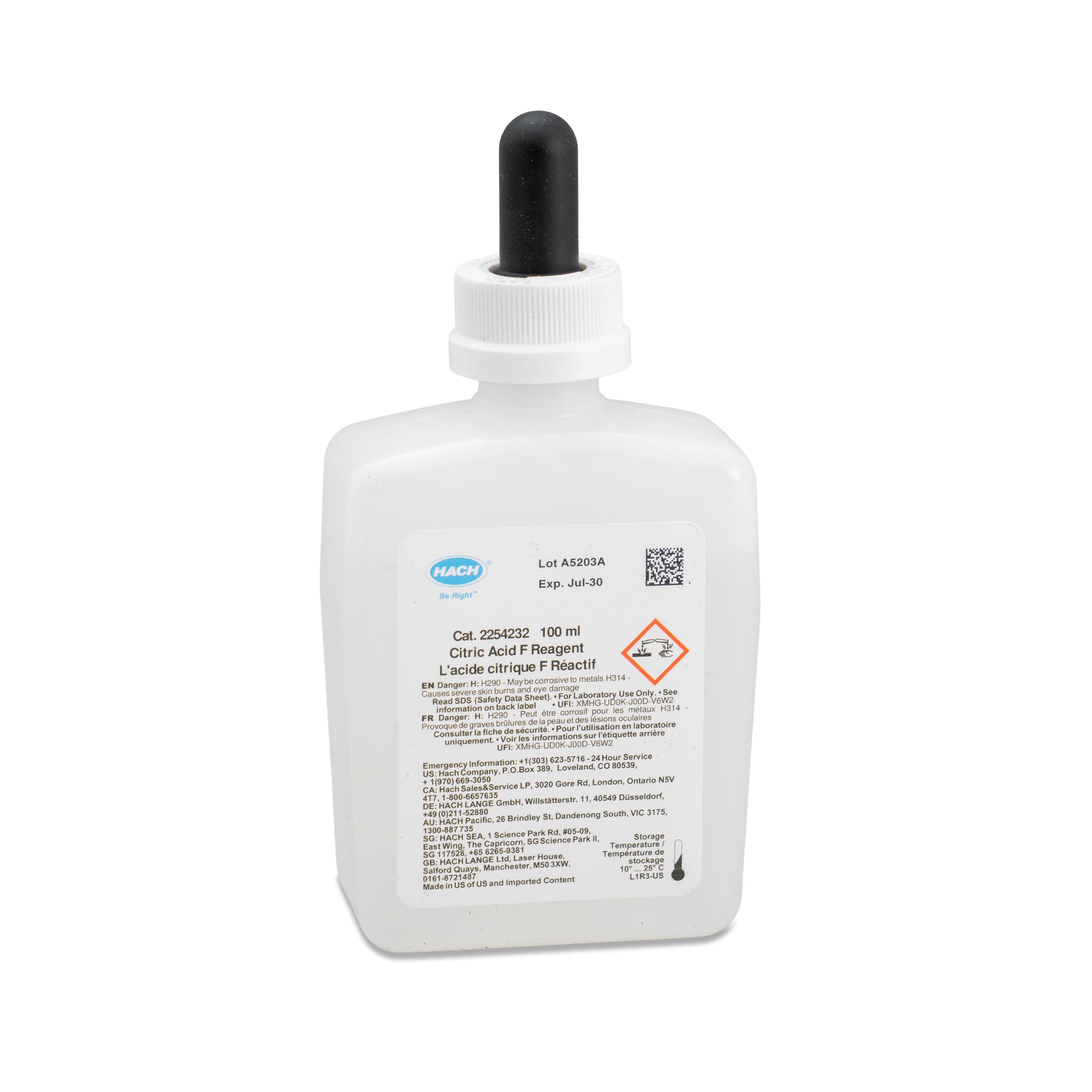 Citric Acid F Reagent Solution, 100 mL | Hach
