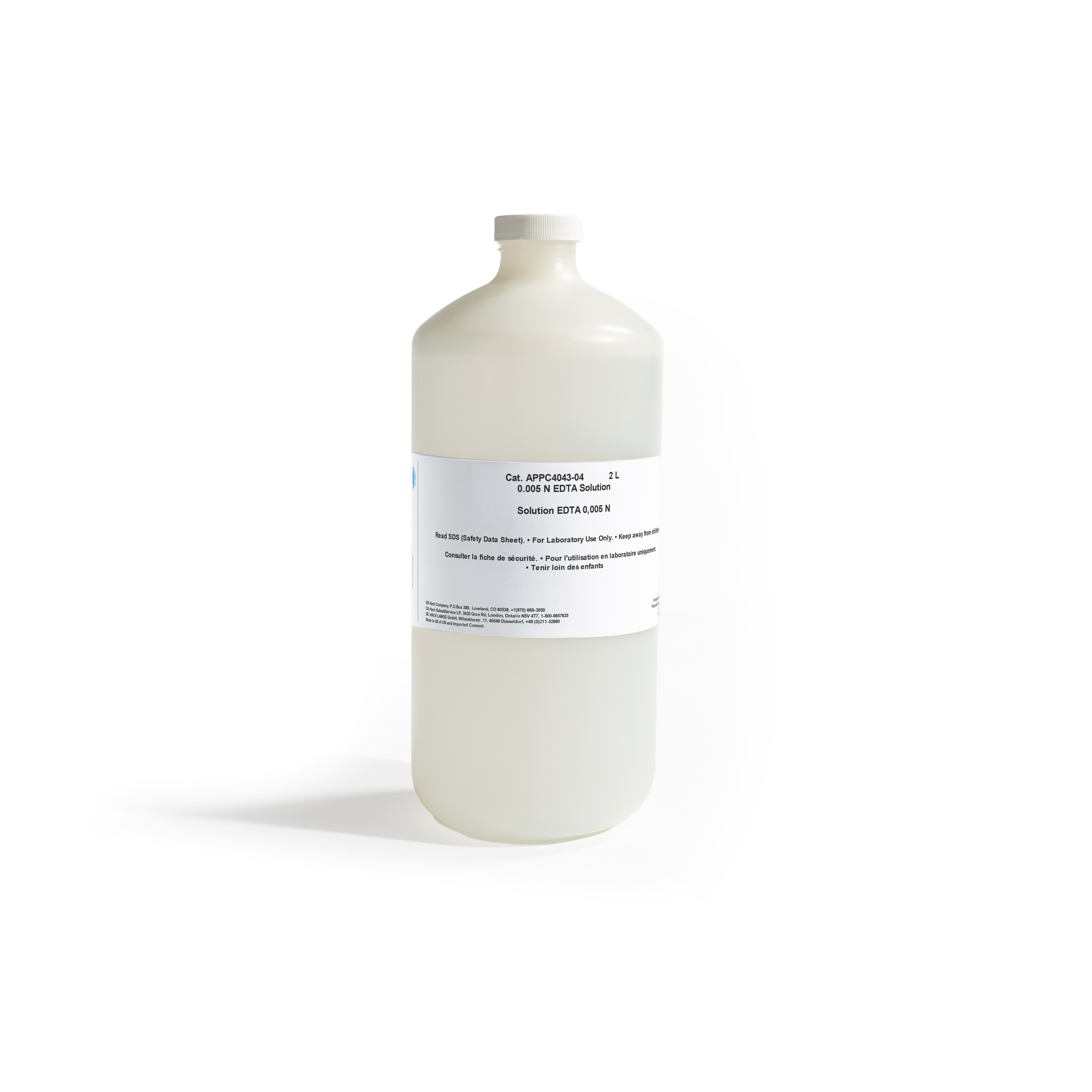 EDTA solution for EZ4043 Total Hardness Analyzer, 0.005 N, 2 L