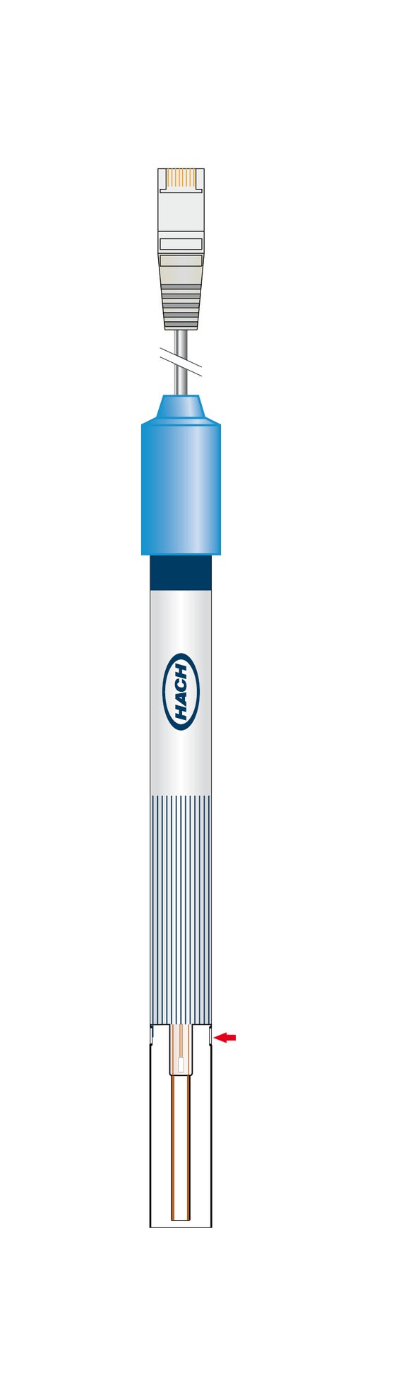 Sension+ 5071 Universal Conductivity cell for very low conductivity measurements in lab.