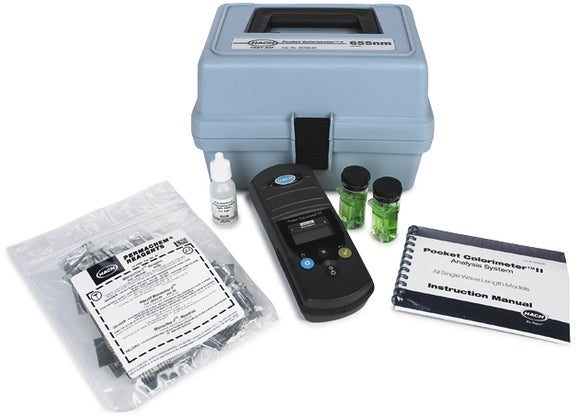 Pocket Colorimeter II Test kit phosphonate, w/ 230 VAC UV lamp