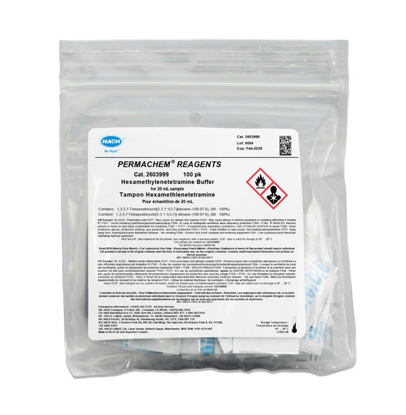 Hexamethylenetetramine Buffer Reagent Powder Pillows, pk/100