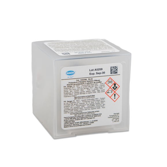 Potassium 2 Reagent Solution Pillows, pk/25