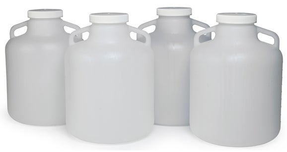 Bottle Set of 4, 2.5 Gallon Polyethylene, With Caps