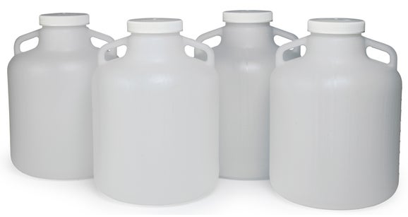 Bottle Set of 4, 2.5 Gallon Polyethylene, With Caps