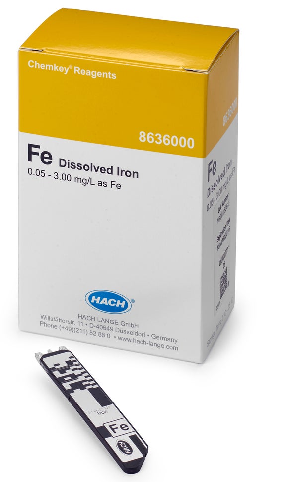 Dissolved Iron Chemkey Reagents (box of 25)