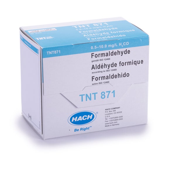 Formaldehyde TNTplus Vial Test (0.5-10 mg/L), 25 Tests