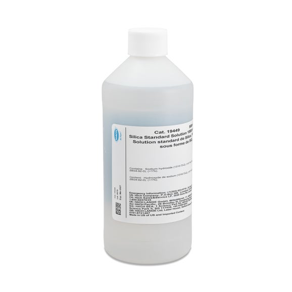 Silica standard solution, 1000 mg/L as SiO2 (NIST), 500 mL