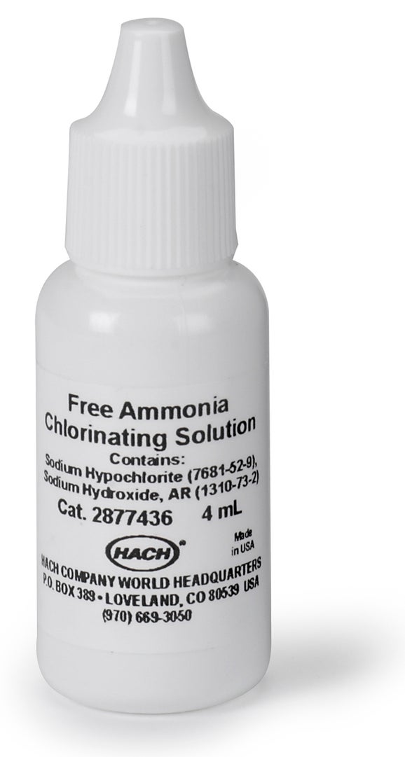 Free Ammonia Chlorinating Solution, 4 mL SCDB