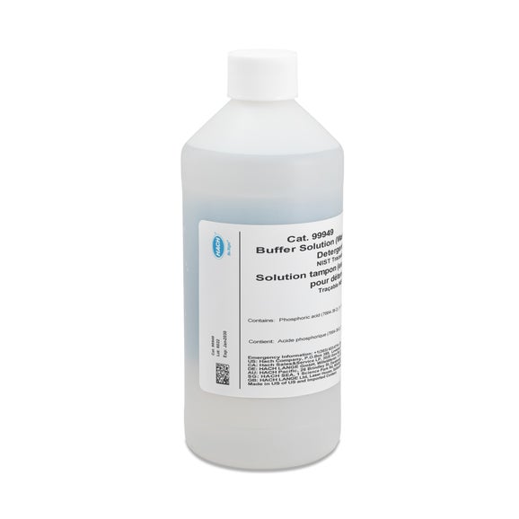 Wash water buffer solution for detergents, 500 mL