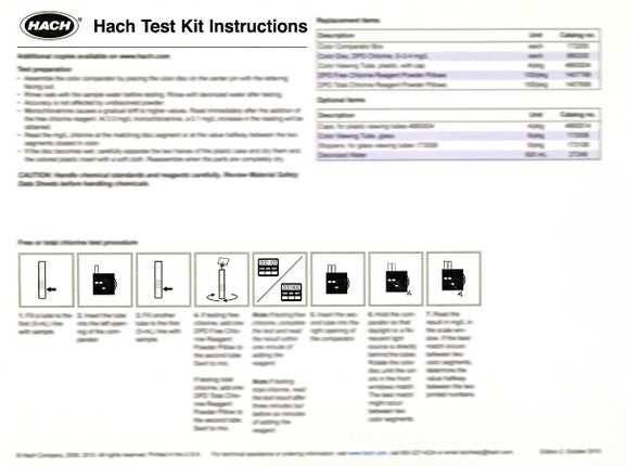 SF-1 Test Kit Instructions