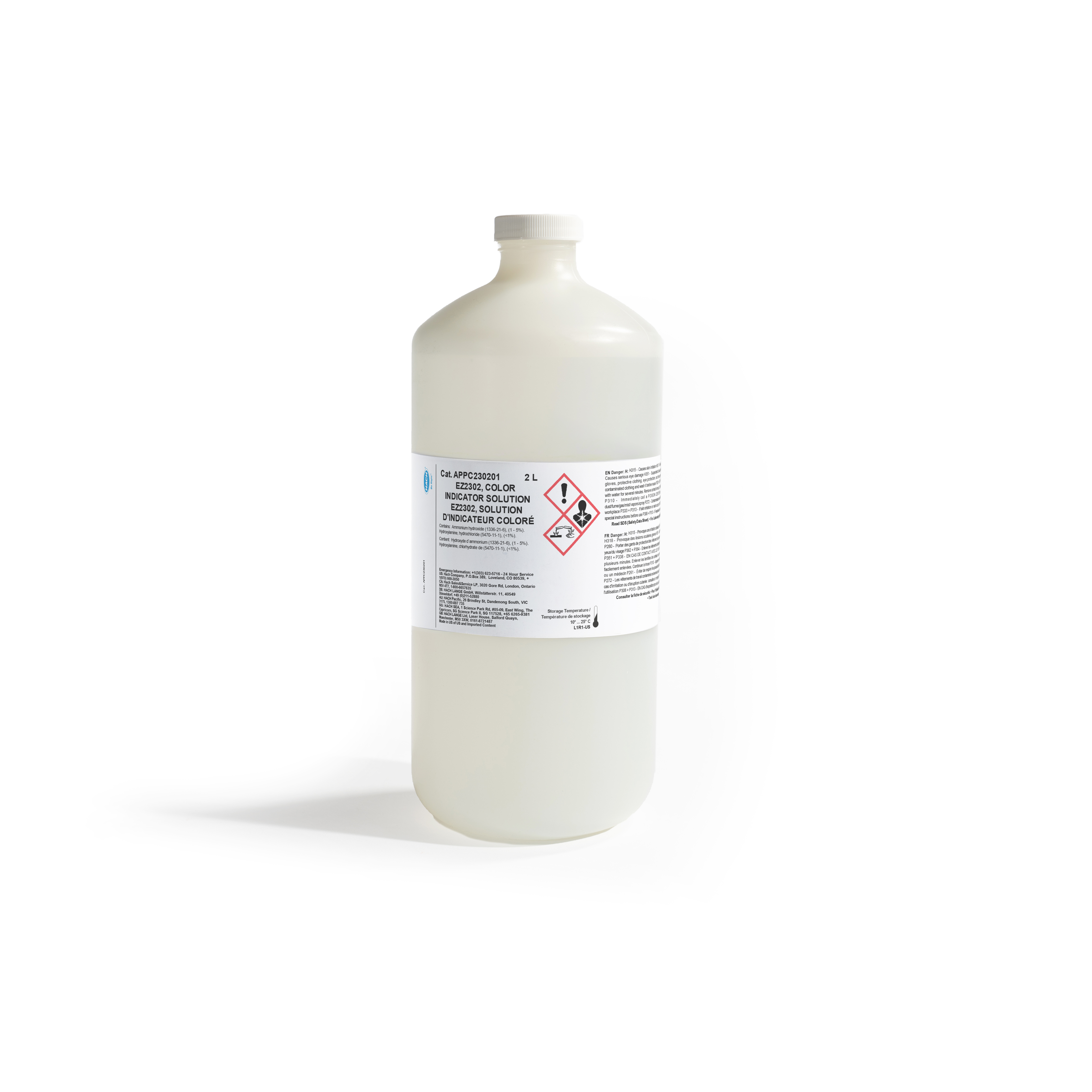 Color Indicator Solution for EZ2302 Total Copper + Copper Cu(II) Analyzer, 2 L