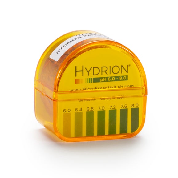 pH paper, 6.0 - 8.0 pH range