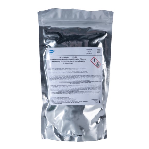 Ammonia Salicylate Reagent Powder Pillows, 25 mL, pk/50