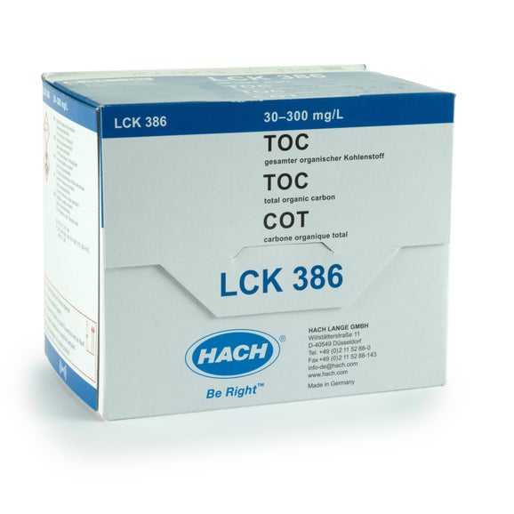 TOC cuvette test (purging method) 30-300 mg/L C, 25 tests