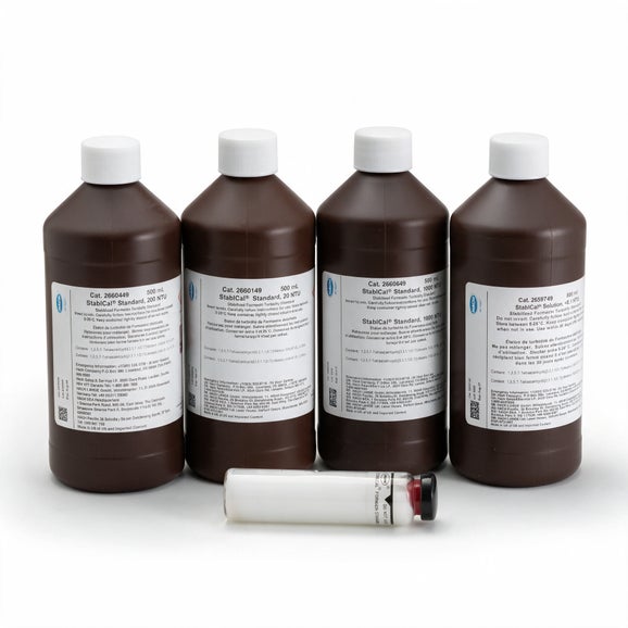 Calibration kit, Stablcal turbidity standards, 2100AN / AN IS turbidimeter, 500 mL bottles