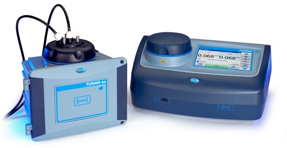TU5300sc Low Range Laser Turbidimeter with Flow Sensor, Automatic Cleaning, RFID, and System Check, ISO Version with SC200 Controller (110-240V AC), 2 Channel