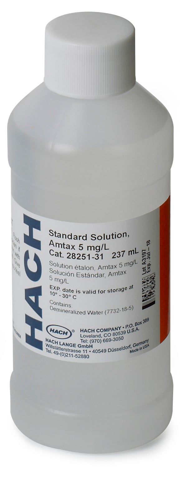 Amtax Standard Solution, 5 mg/L, 237 mL