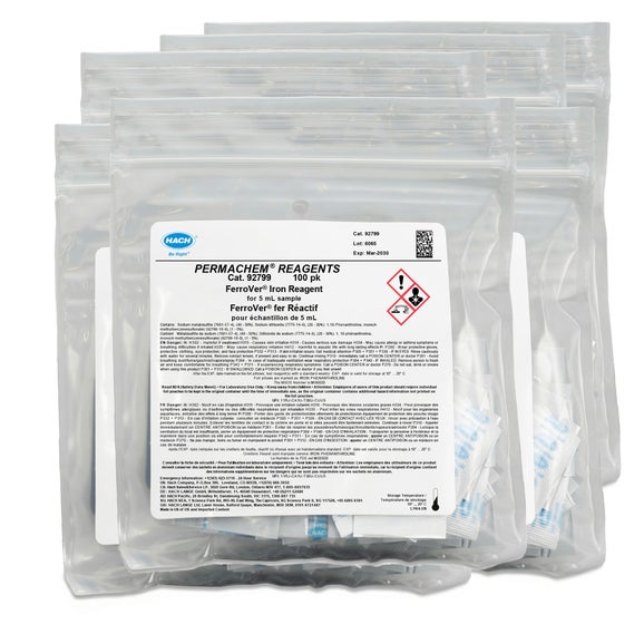 FerroVer iron reagent powder pillows, 5 mL, pk/1000