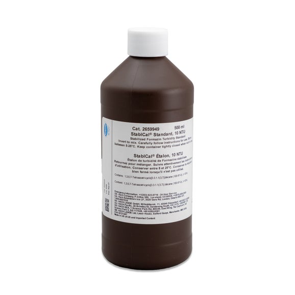 Stablcal Stabilised Turbidity Standard, 10.0 NTU, 500 mL
