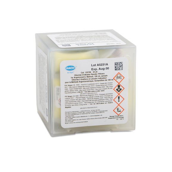 Chloride 2 Indicator Powder Pillows, 100 mL, pk/50