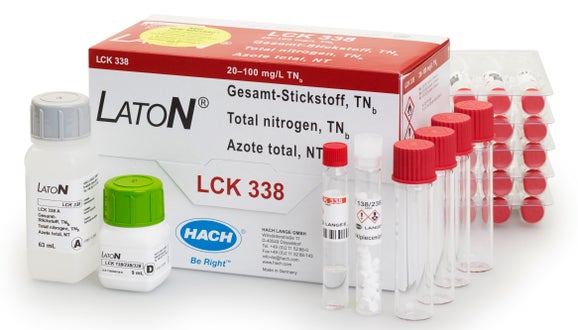 Laton Total Nitrogen cuvette test 20-100 mg/L TN, 25 tests