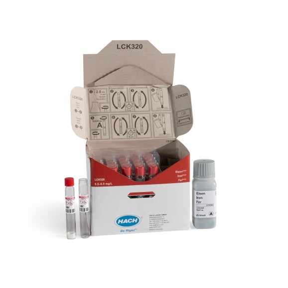 Iron (II / III) cuvette test 0.2-6.0 mg/L Fe, 24 tests
