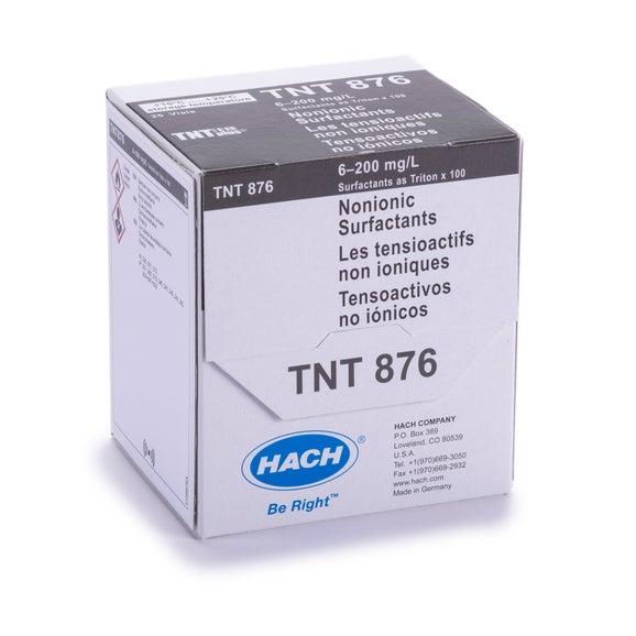 Nonionic Surfactants TNTplus Vial Test, HR  (6.0-200 mg/L as Triton X-100), 25 Tests