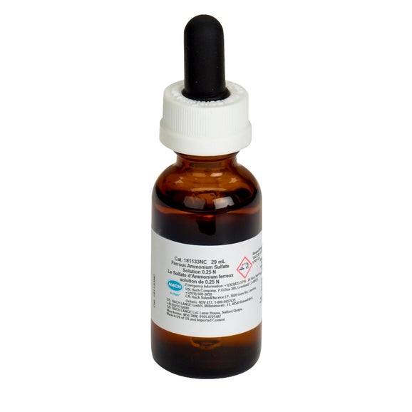 Ferrous Ammonium Sulfate Solution. 0.25 N, 29 mL