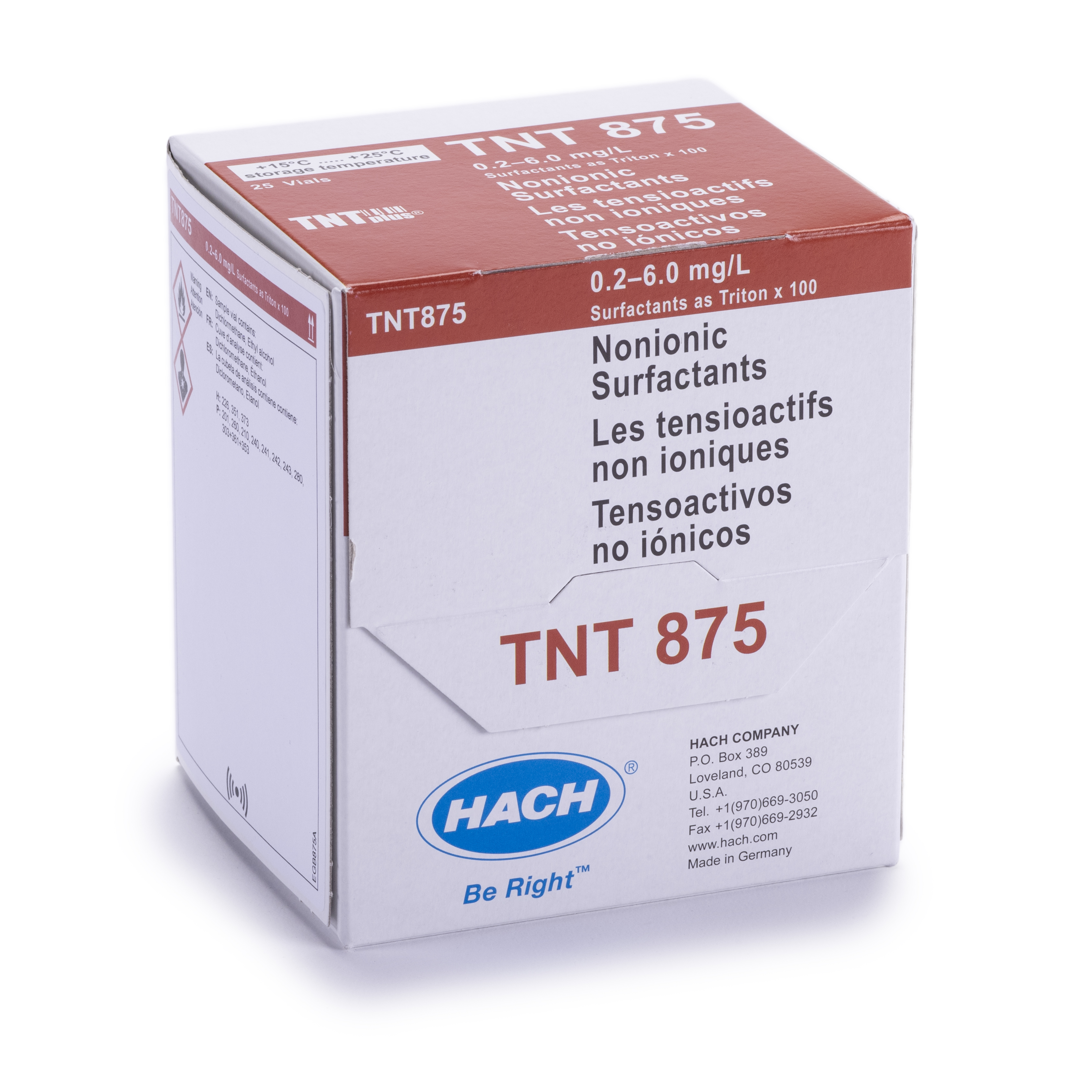Nonionic Surfactants TNTplus Vial Test, LR (0.2-6.0 mg/L as Triton
