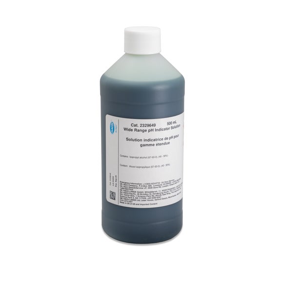 Wide Range pH Indicator Solution, 500 mL