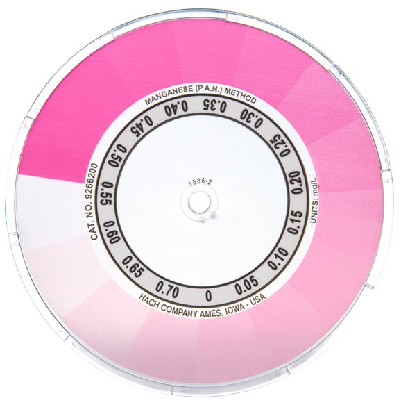 Color Disc Manganese, PAN, 0-0.7 mg/L