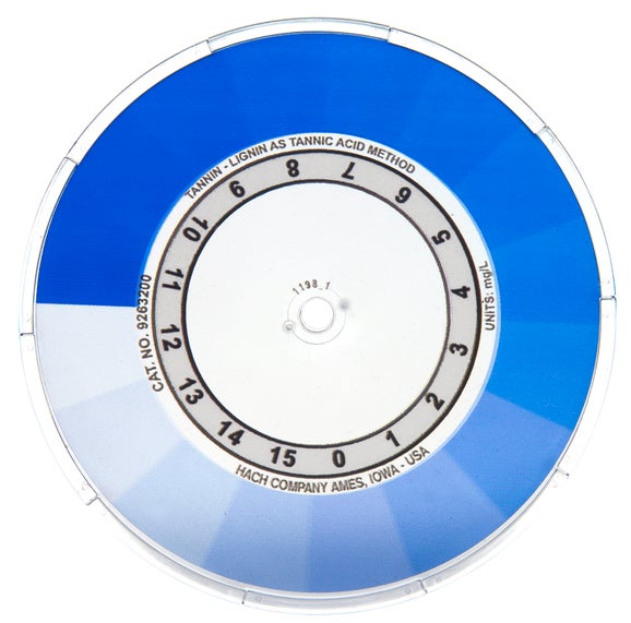 Tannin Lignin Color Disc, 0-15, 0-150 mg/L