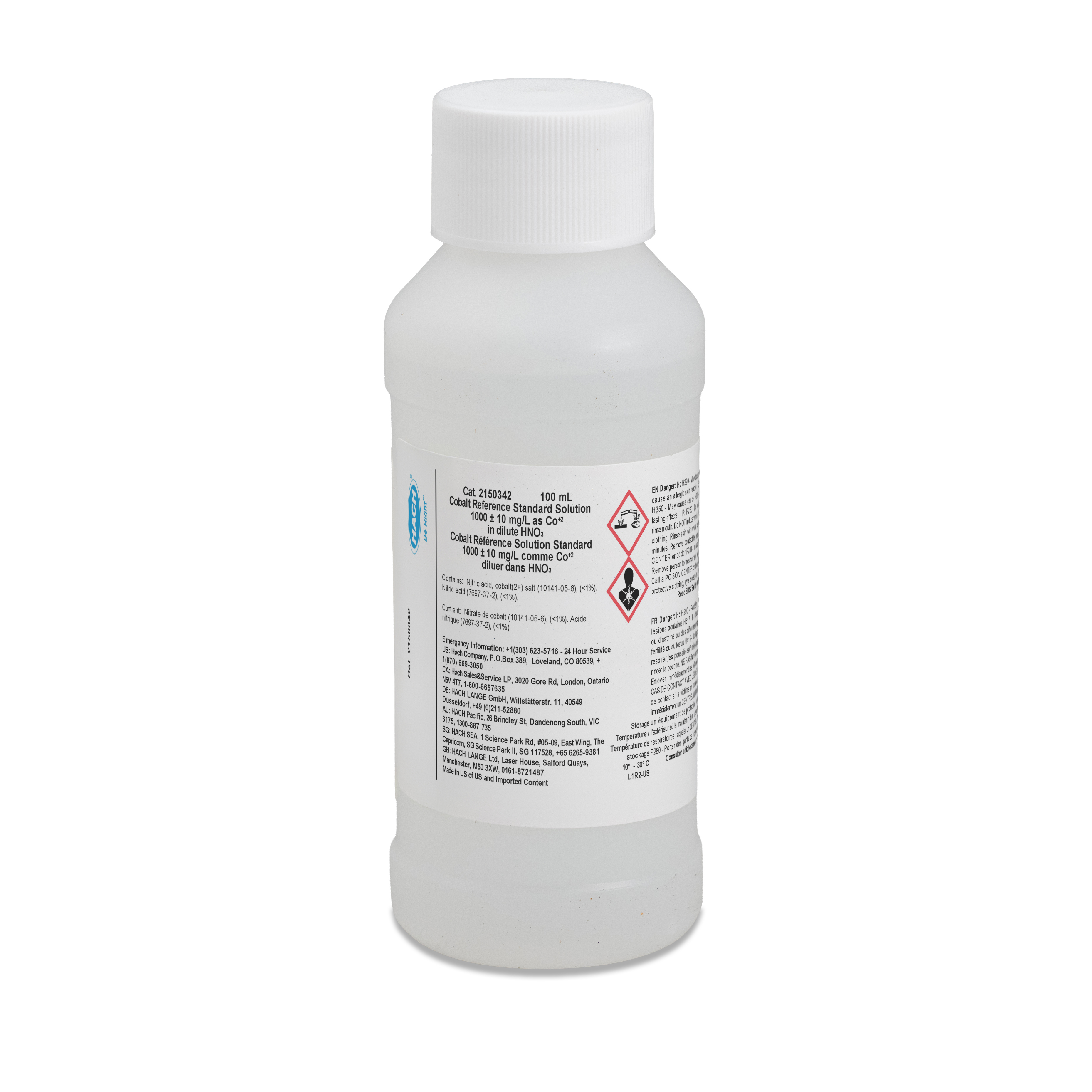 Cobalt Standard Solution, 1000 mg/L as Co (NIST), 100 mL