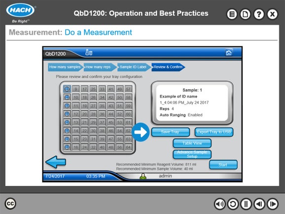 QBD1200 Laboratory TOC Analyser Online Course