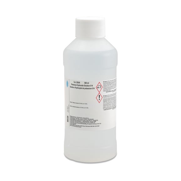 Potassium Hydroxide Standard Solution, 8.00 N, 500 mL
