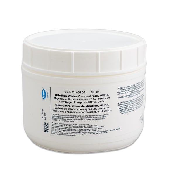 Buffered dilution water pillows, pk/25