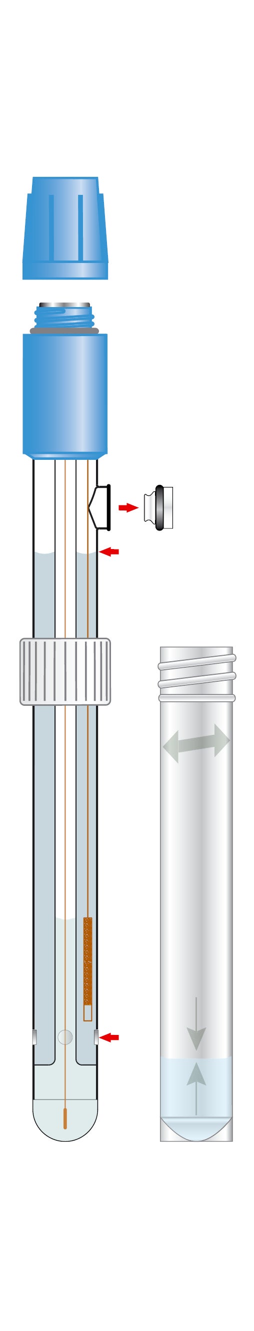 Sension+ pH combination electrode with screw cap S7 (for samples containing proteins)