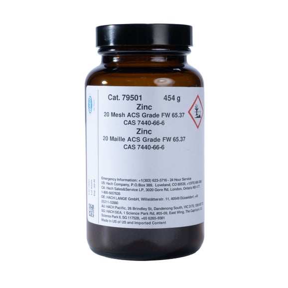 Zinc, 20 Mesh, 454 g