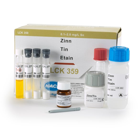 Tin cuvette test 0.1-2 mg/L Sn, 24 tests