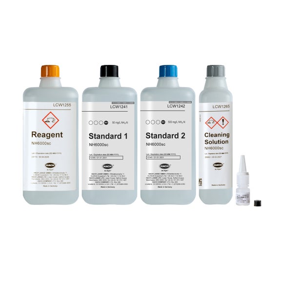 NH6000sc Reagent Set for Measuring Range 4 (10-1000 mg/L NH₄-N)