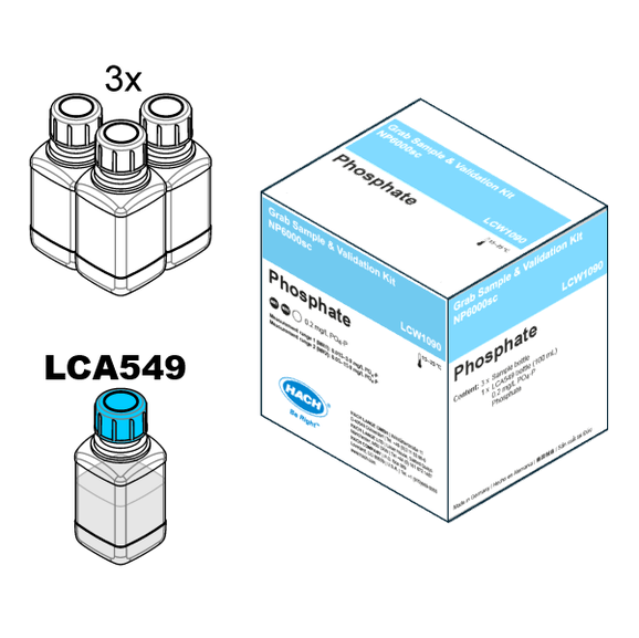 Grab sample & Validation Kit for NP6000sc Phosphate Analyser, 0.2 mg/L PO4-P