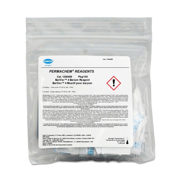 BariVer 4 Barium Reagent Powder Pillows, pk/100