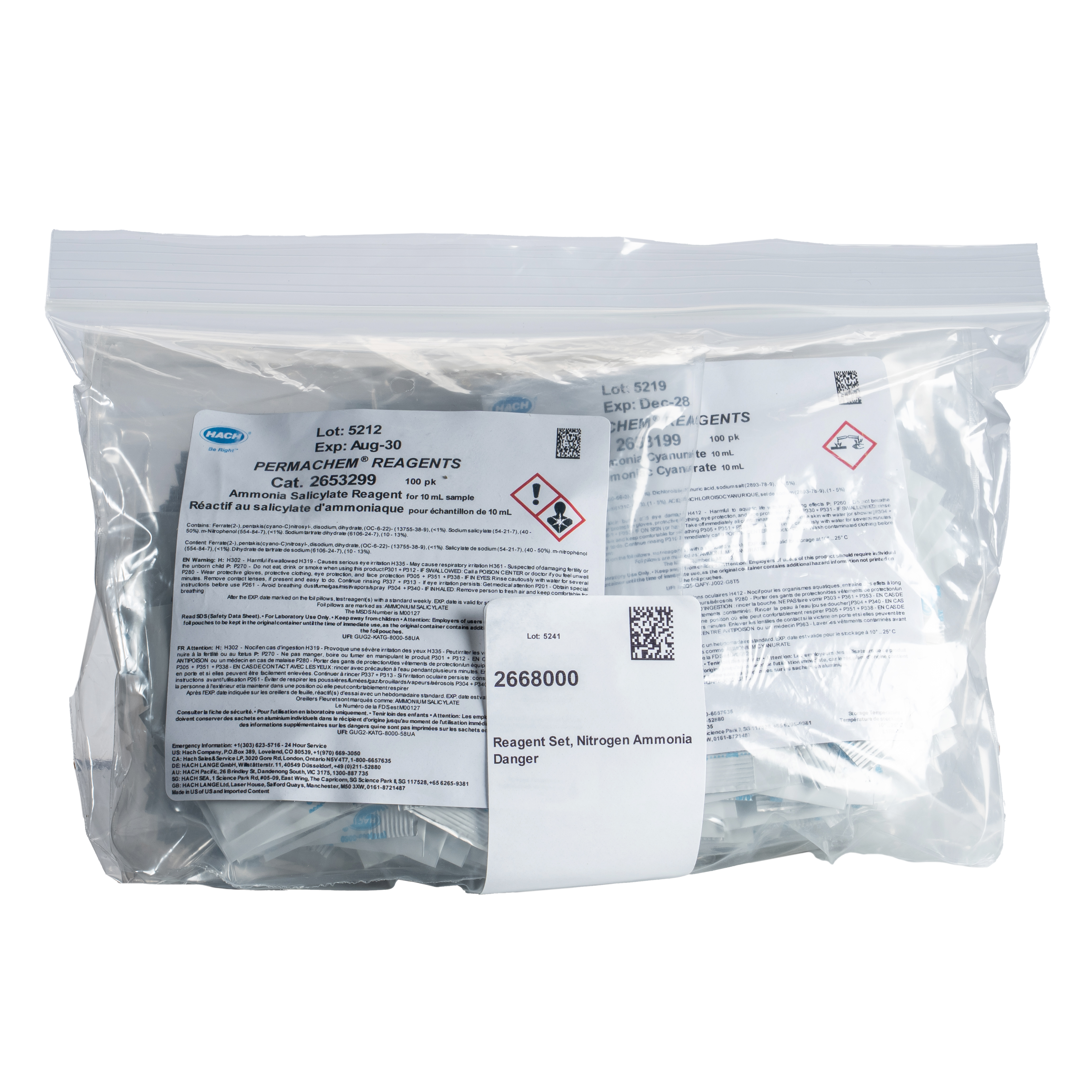 SpecCheck Secondary Gel Standards Set for Monochloramine & Free