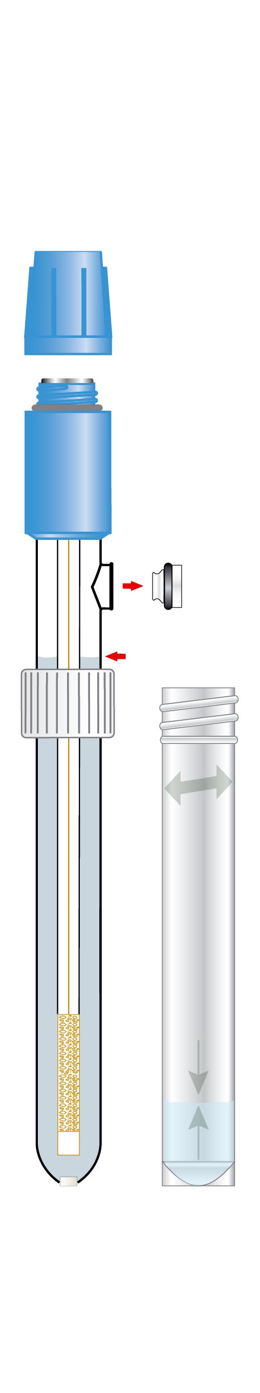 Sension+ Reference electrode 5240 for general use, screw cap S7.