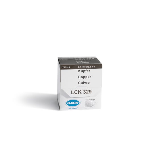 Copper cuvette test 0.1-8.0 mg/L Cu, 25 tests